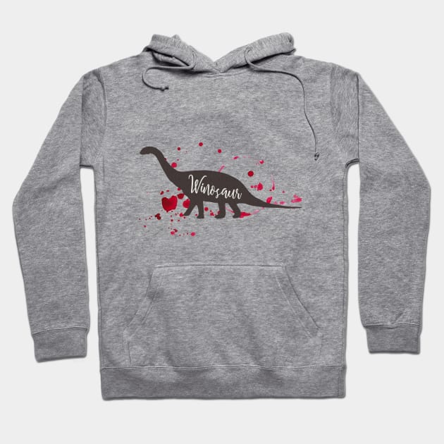 Winosaur Hoodie by CafePretzel